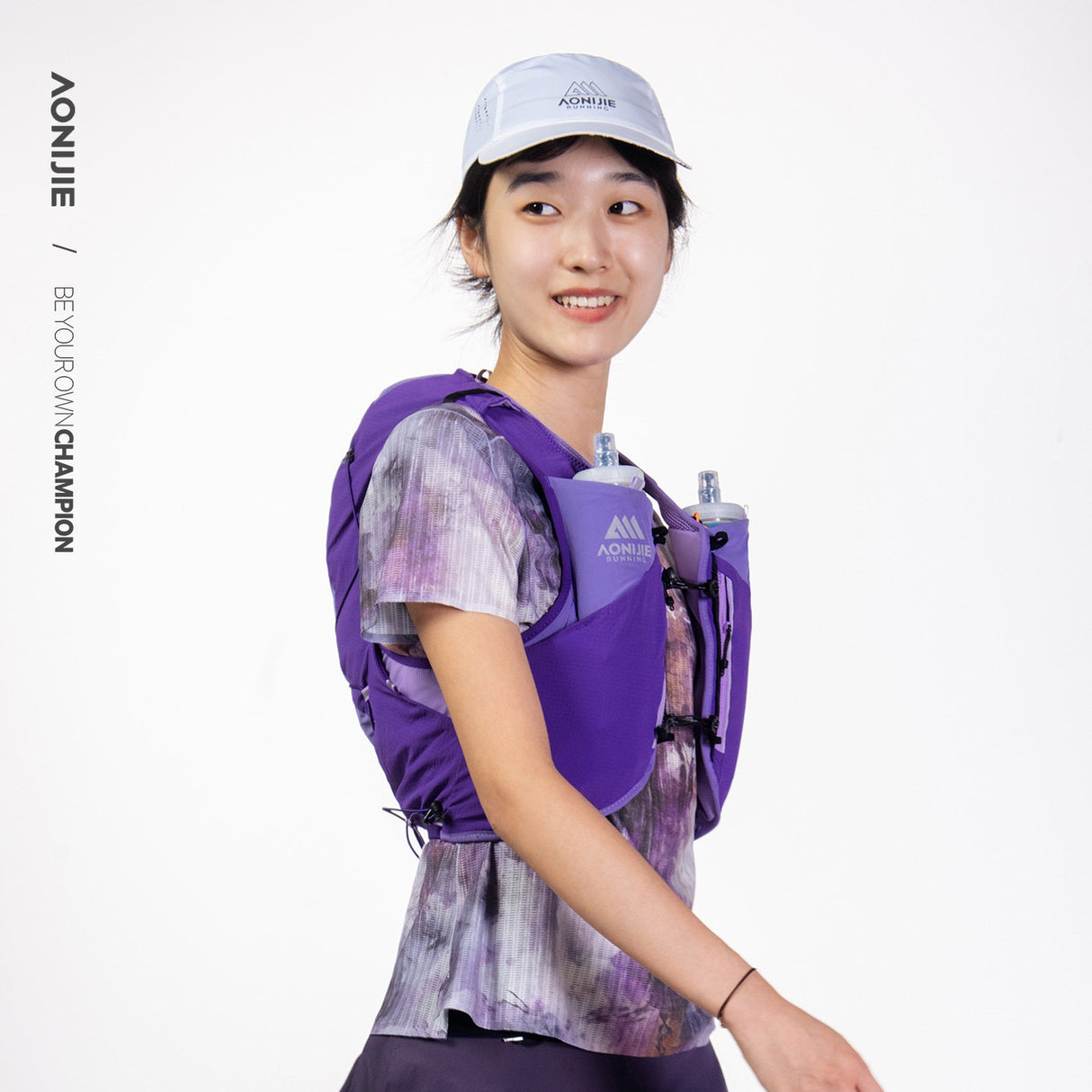 Chaleco AONIJIE Mont Blanc 12L - violeta