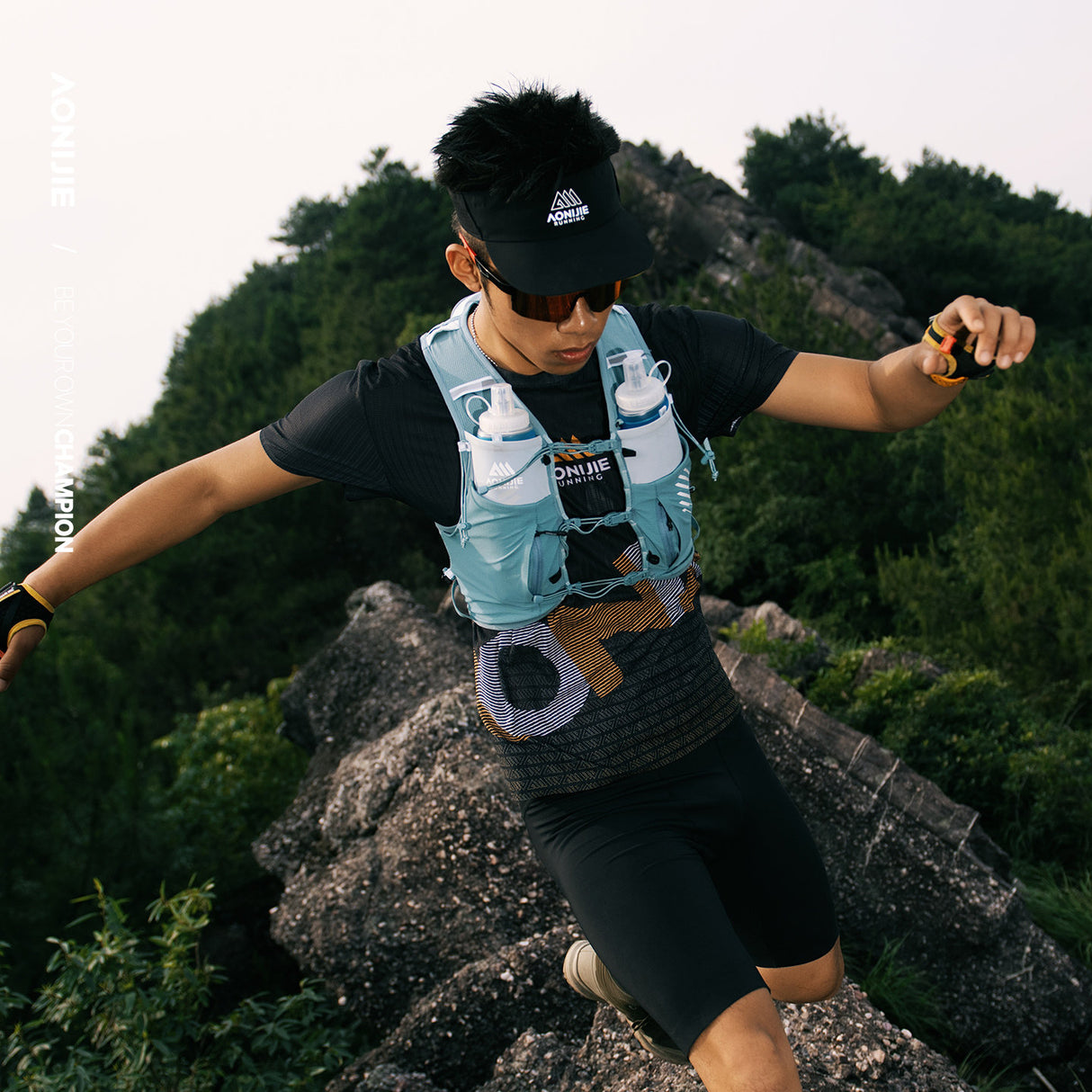 Chaleco AONIJIE PRO 10L - petróleo