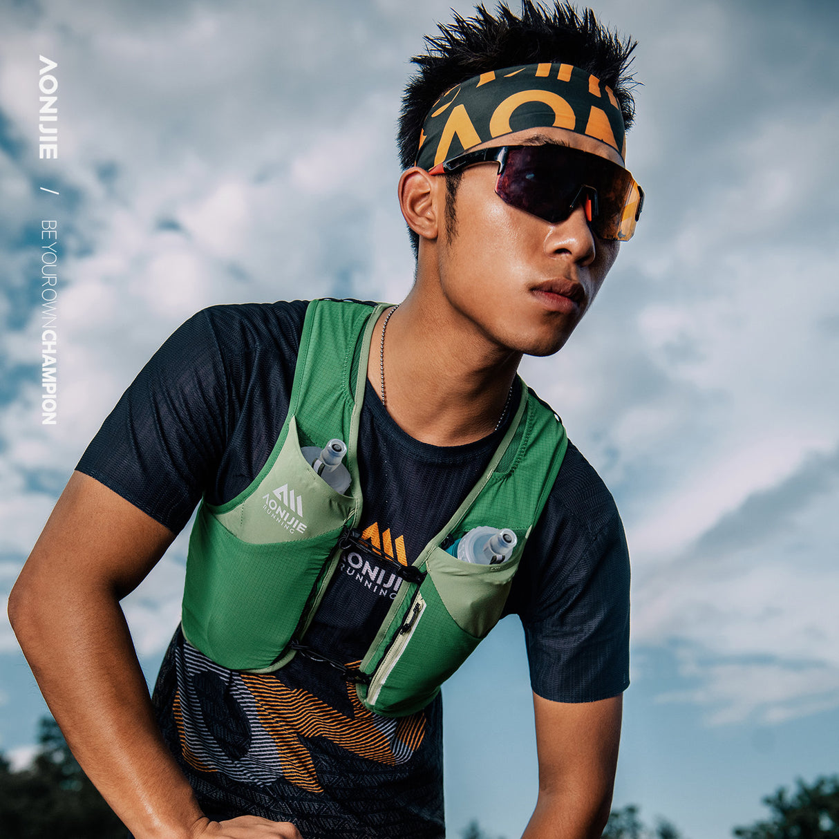 Chaleco AONIJIE Mont Blanc 4L - verde