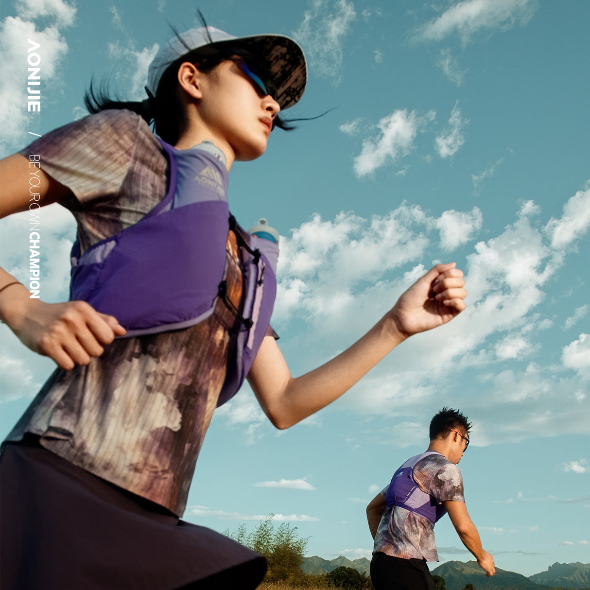 Chaleco AONIJIE Mont Blanc 4L - violeta