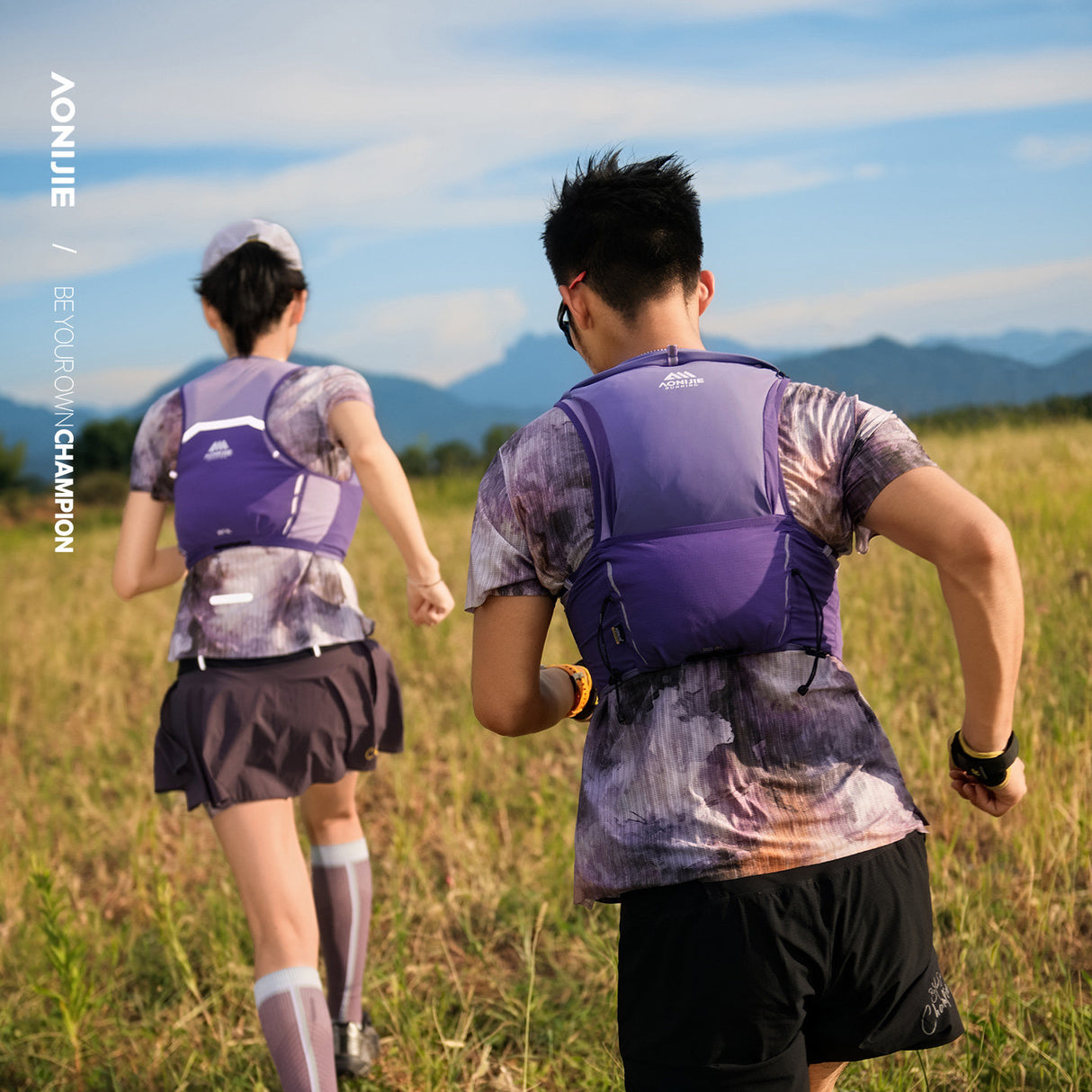 Chaleco AONIJIE Mont Blanc 8L - violeta