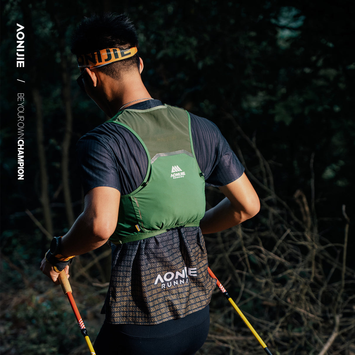 Chaleco AONIJIE Mont Blanc 4L - verde