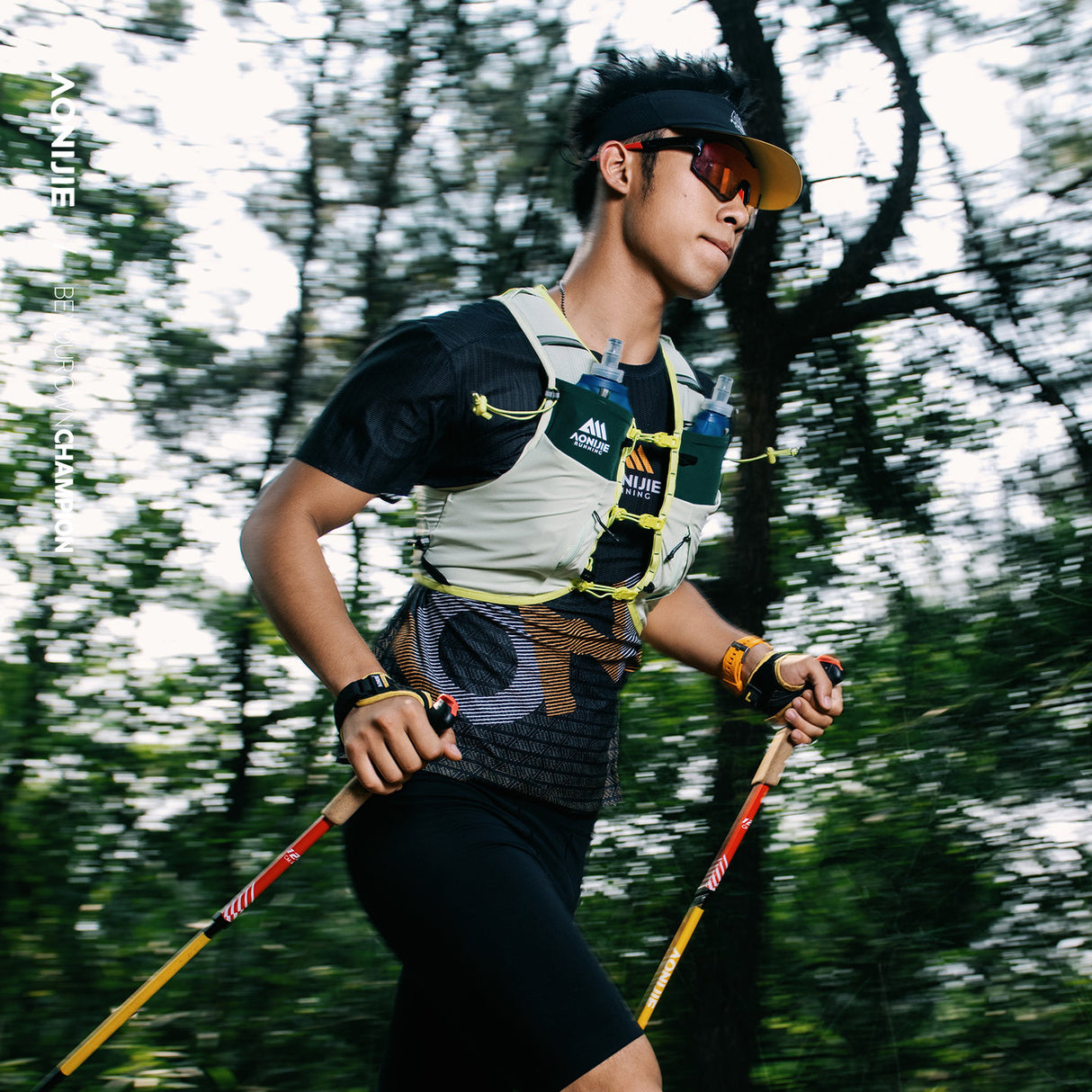 Chaleco AONIJIE PRO 10L - verde