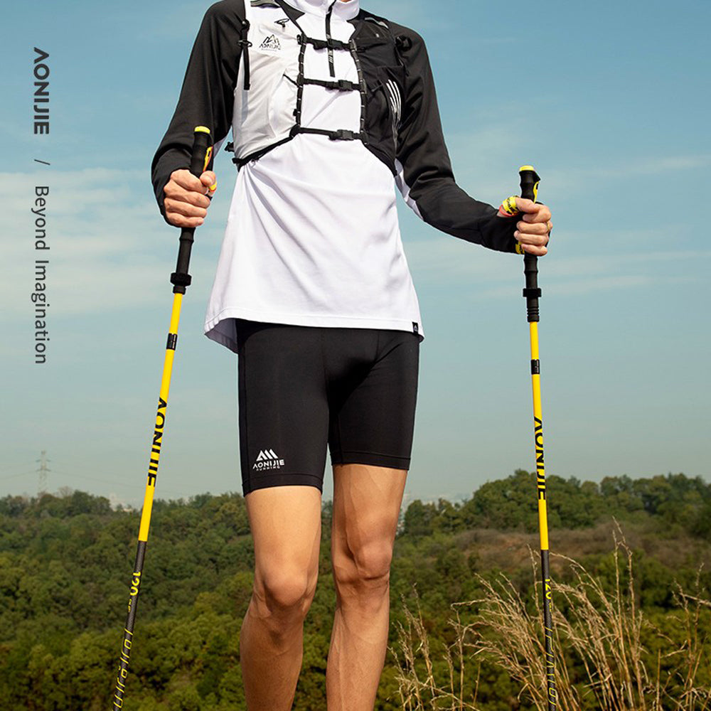 Bastón AONIJIE Full Carbon 120cm - amarillo