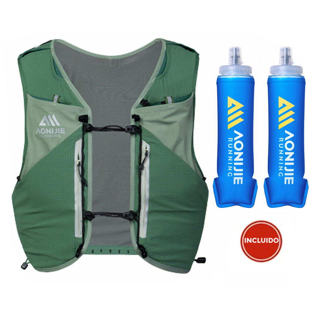 Chaleco AONIJIE Mont Blanc 12L - verde