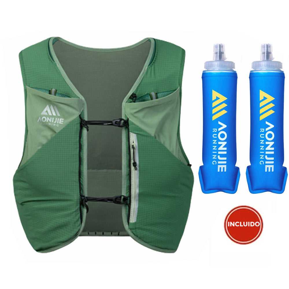 Chaleco AONIJIE Mont Blanc 8L - verde
