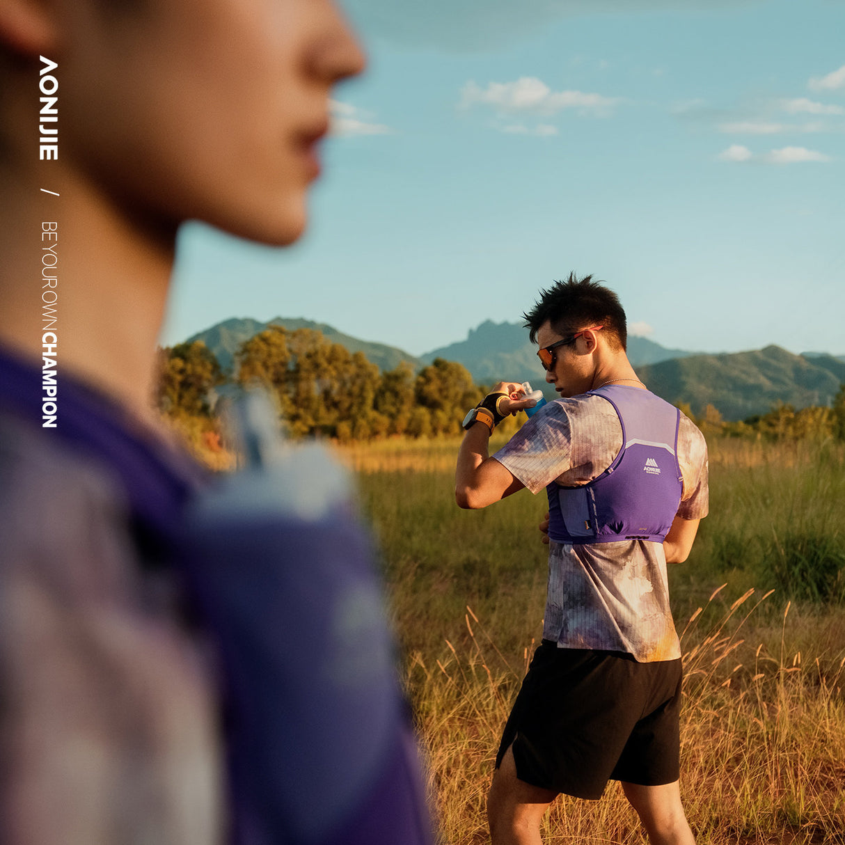 Chaleco AONIJIE Mont Blanc 4L - violeta