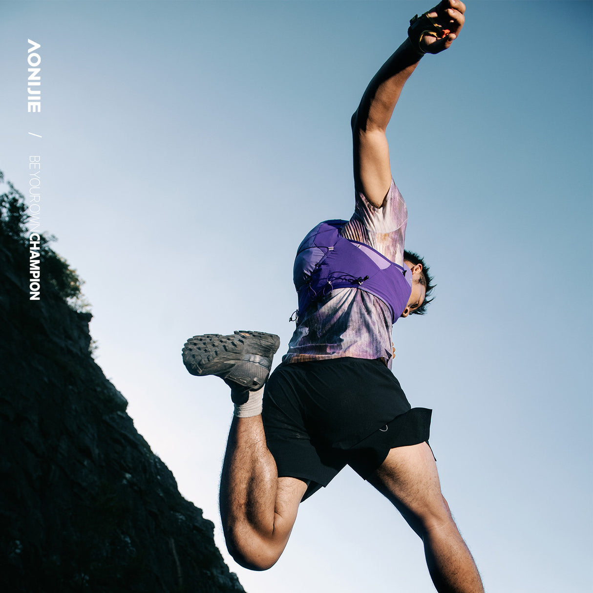 Chaleco AONIJIE Mont Blanc 12L - violeta