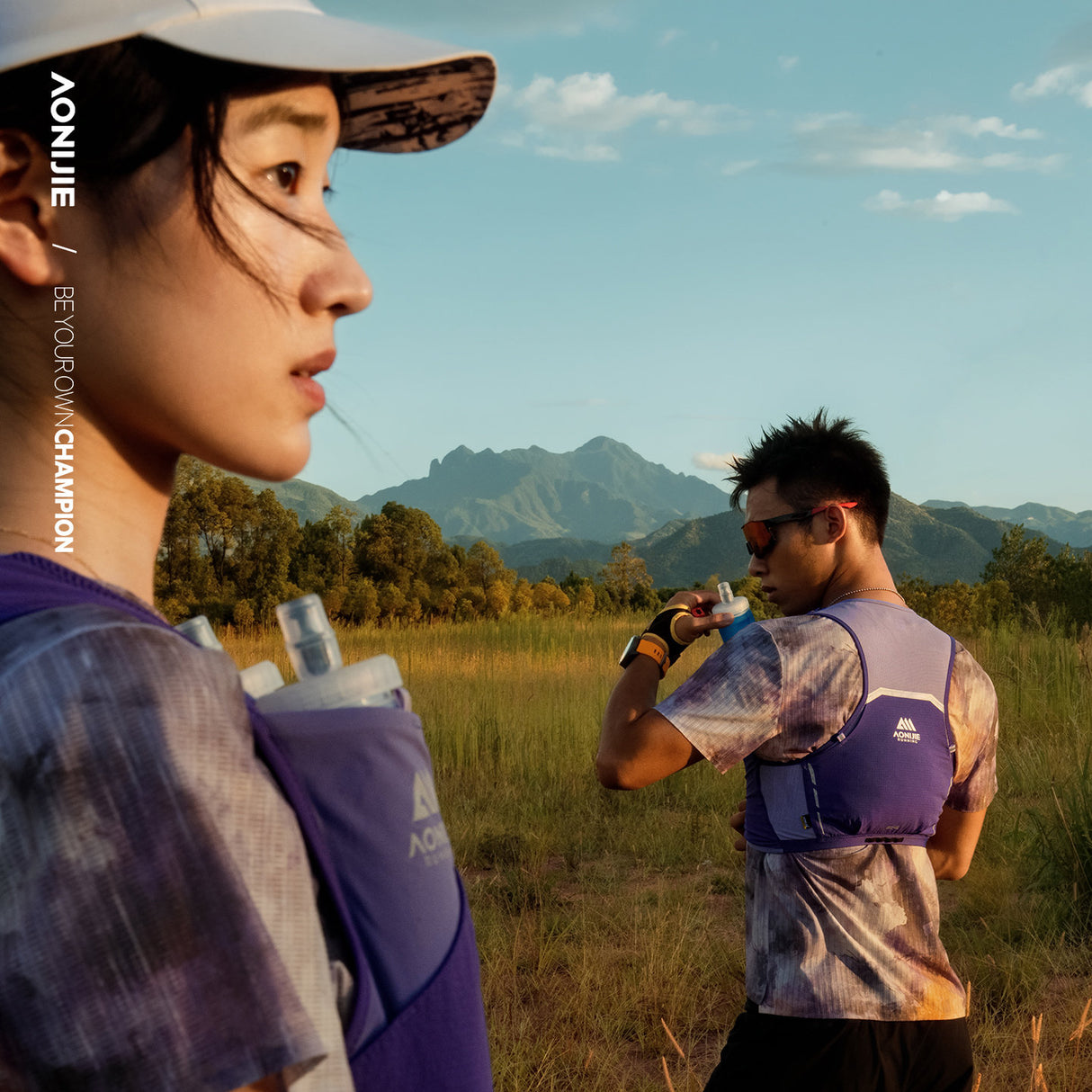 Chaleco AONIJIE Mont Blanc 4L - violeta