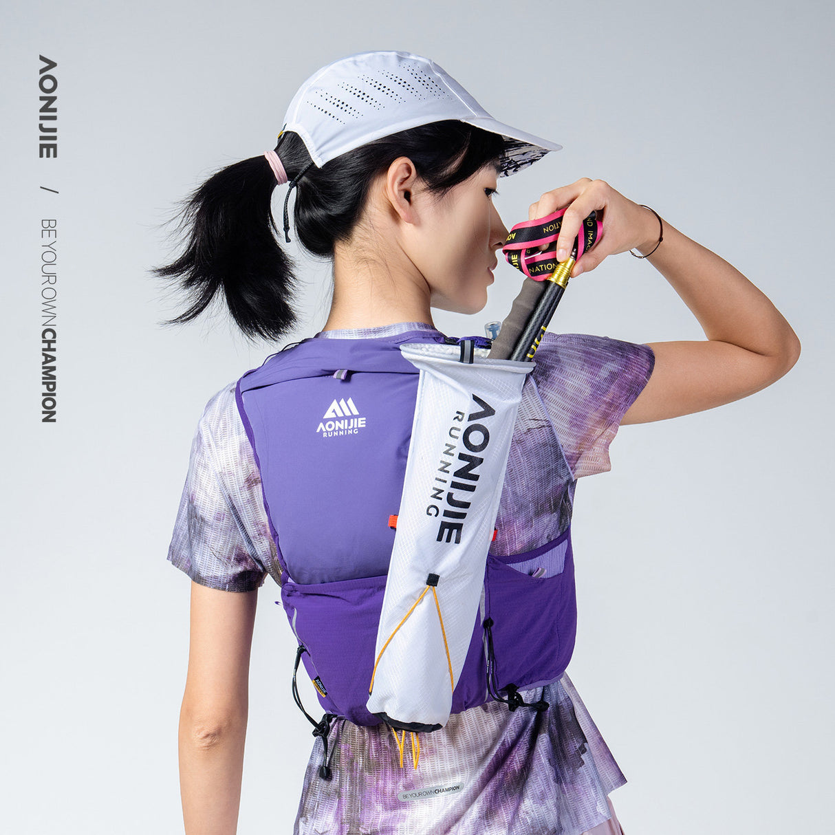 Chaleco AONIJIE Mont Blanc 8L - violeta