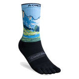 Calcetines AONIJIE D2 Trail Coolmax - azul