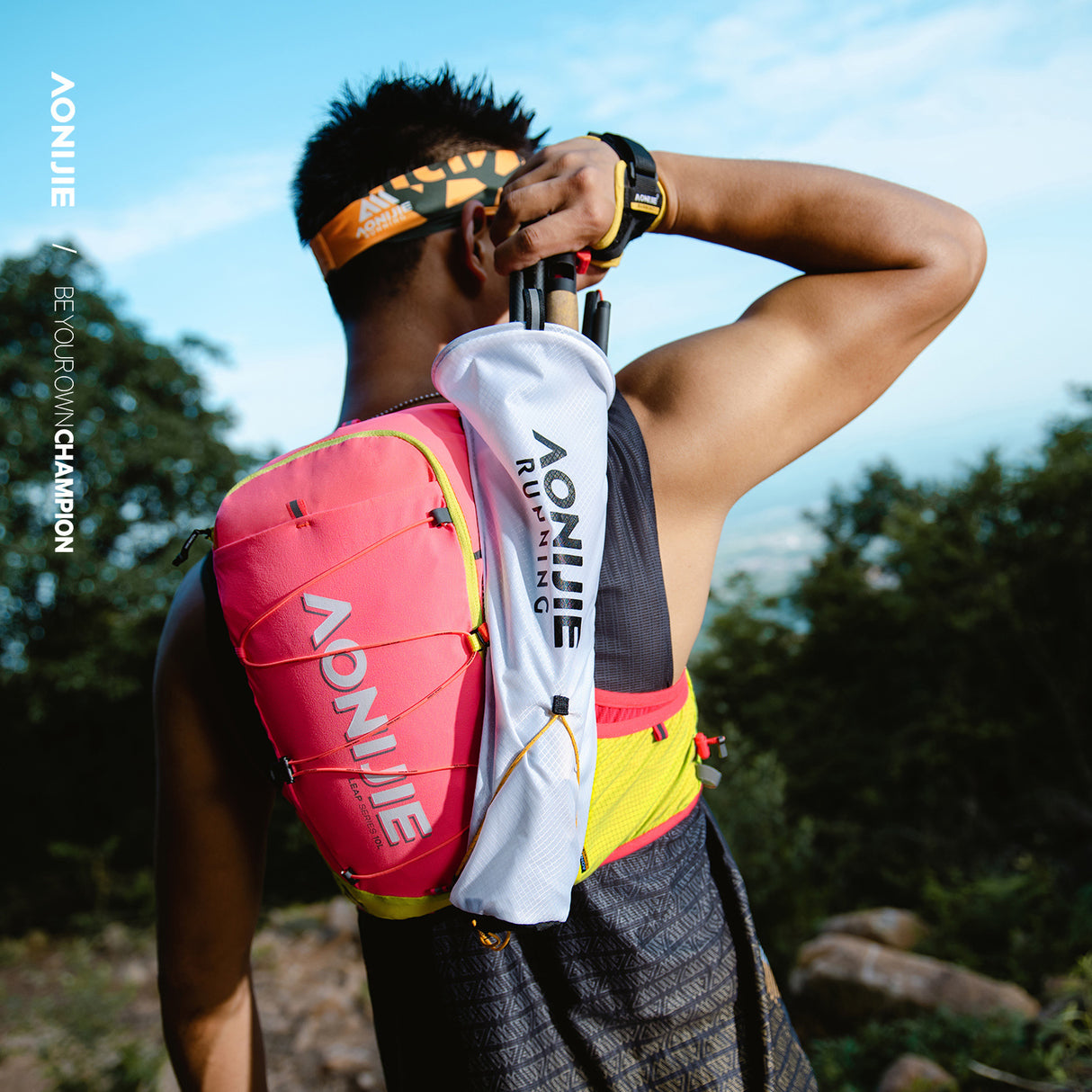 Chaleco AONIJIE PRO 10L - fluorescente